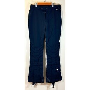 Vintage Obermeyer Men’s Wool Blend Black Padded Snow Pants Size 34L